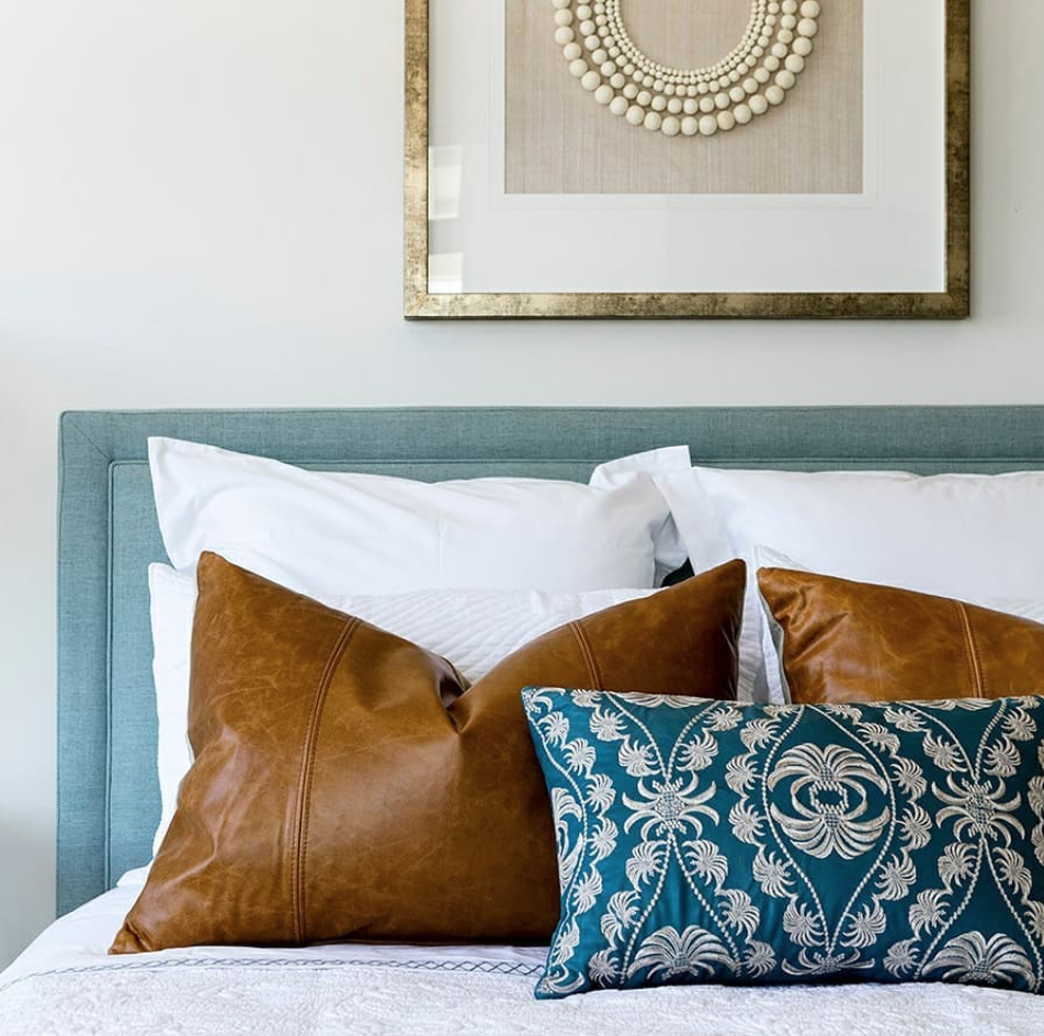 Leather Cushions - The Textile & Design Studio