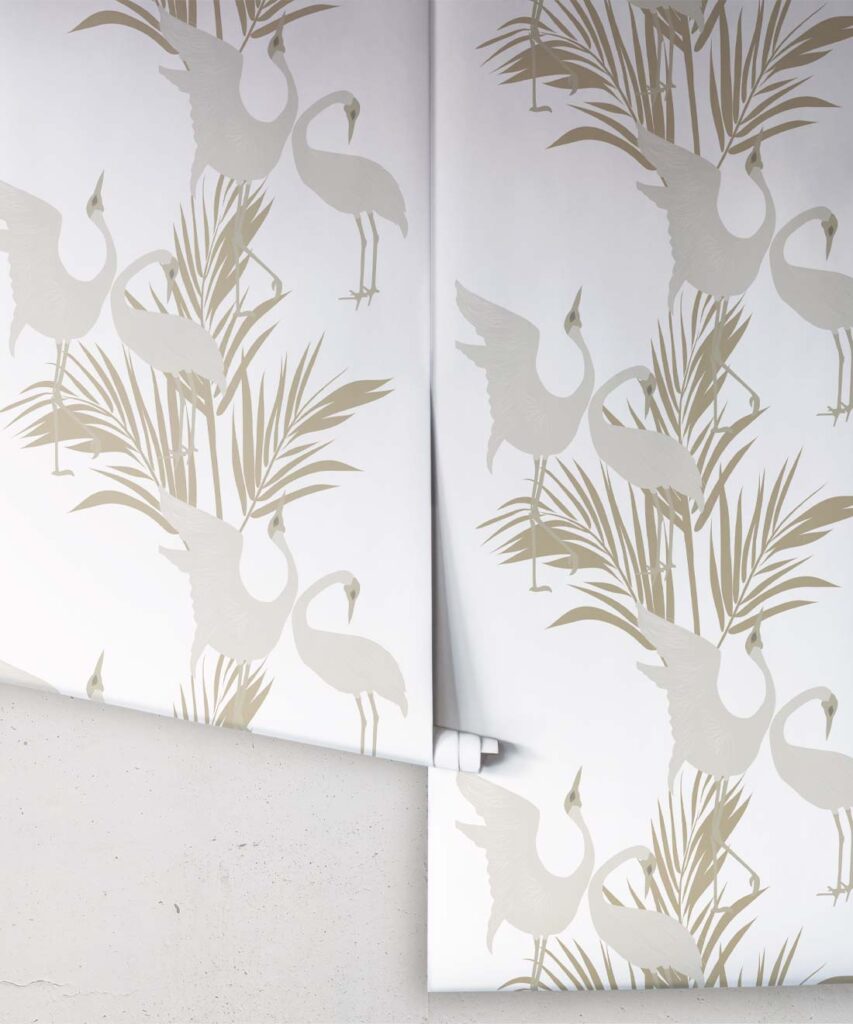 Dancing Brolga Brass Wallpaper - Image 3