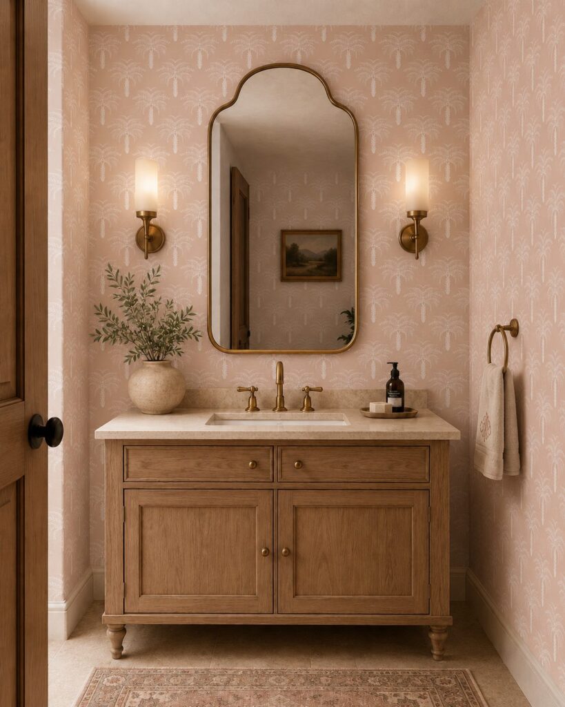 Desert Palm Spanish Villa Wallpaper - Image 4