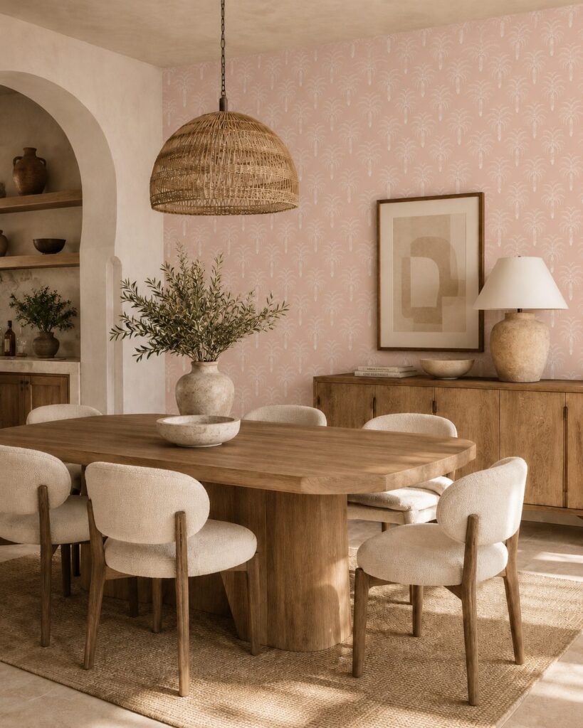 Desert Palm Spanish Villa Wallpaper - Image 3