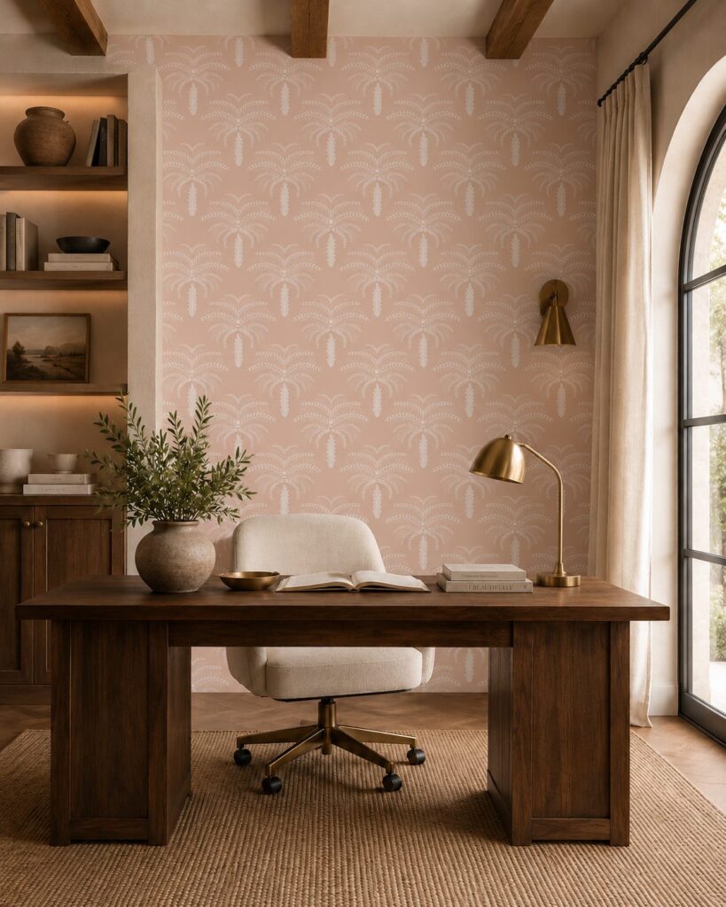 Desert Palm Spanish Villa Wallpaper - Image 6