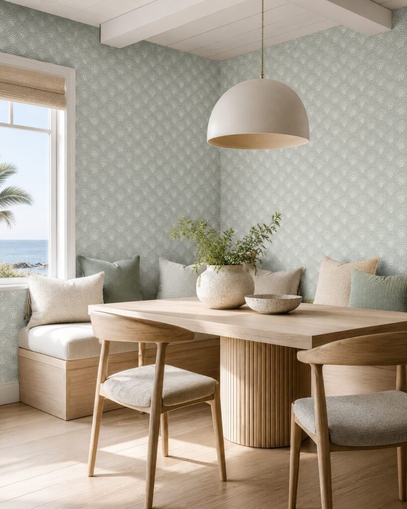 Dot Scallop Olive Grove Wallpaper - Image 3