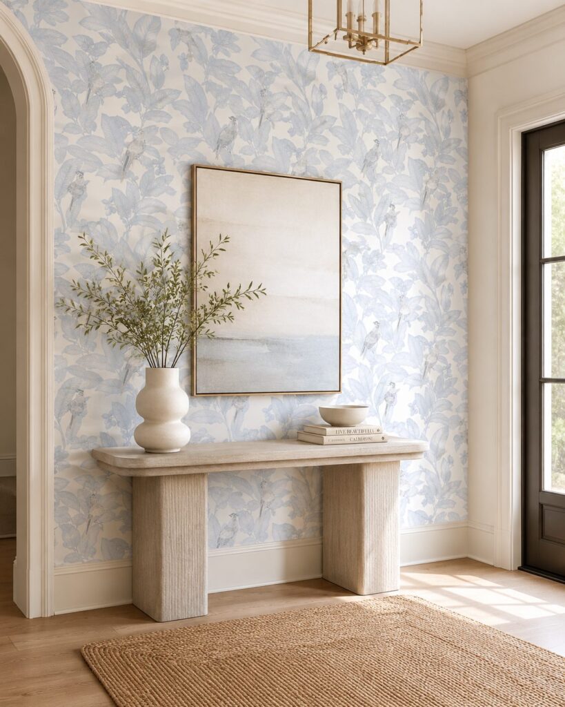 Pheasant Dusty Blue Wallpaper - Image 5